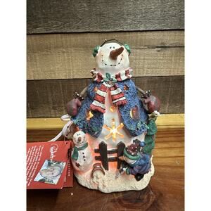 Crazy Mountain Snowman Light In Box 7”